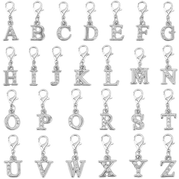 SUNNYCLUE 1 Box 26Pcs Alphabet Stitch Markers Crochet Marker Charms