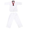 Taekwondo Uniform Striped Model Polyester Cotton with Belt Martial Arts