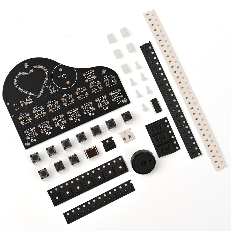 QEBIDUM DIY Piano Soldering Project Kit Electronics Learn to Solder