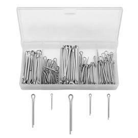 ALLY-MAGIC 175 Stück Splinte Sortiment, Splint Set, Edelstahl M1- M3 Sicherungssplinte, Anhängerkupplung Splint Cotter Pins für Autos Wohnmobile Gartengeräte E21-KKX