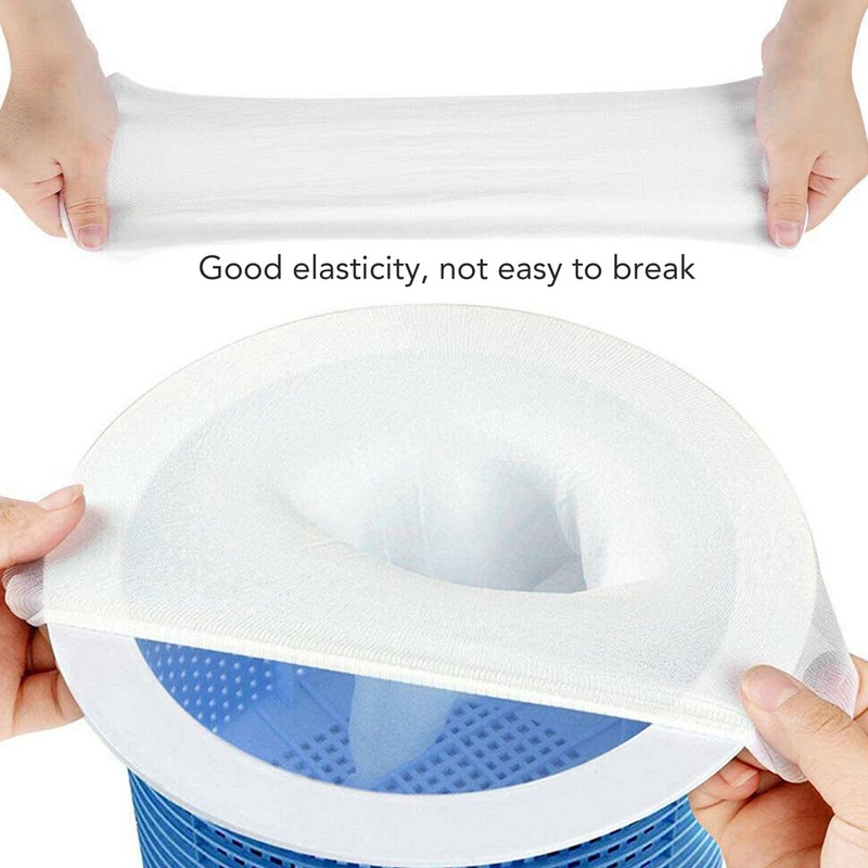 20pcs Pool Skimmer Socks Summer Disposable Stretchable Pool Filter Saver
