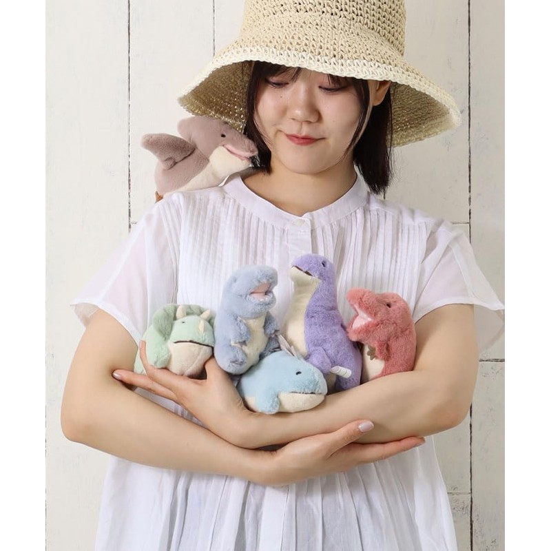 Bleu Bleuet Poppy Dinosaur Plush Toy (Triceratops)