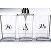 Premier Housewares Mrs Bathroom Set, Polyester/Acrylic, 24 x 10 x