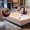 DEAKYNE 2 Pack Sink Overflow Ring Matte Black Bathroom Vanity