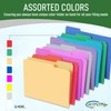 Green File Folders, 1/3-Cut Tabs, Letter Size, 12-Pack – Durable