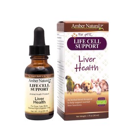 Amber NaturalZ Life Cell Support Herbal Supplement for Dogs, Cats, Birds, Rabbits, and Guinea Pigs | Supports Normal Liver Function and Lymphatic Health | Natural Aid for Detoxification 1 Fluid Ounce