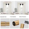 Warm Gold Curtain Rods 2 Pack,1 Inch Disc Curtain Rods