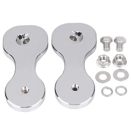 SHMT Pair Chrome Rearview Mirror Brackets Adapter Fit for Harley Touring Batwing Bagger Electra Glide Ultra Classic Street Glide FLHX Ultra Limited FLHTK 2014-2023