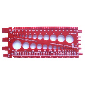 Stainlesstown Nut Bolt Thread Gauge (Red)
