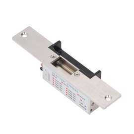 Dpofirs Heavy Duty Electric Door Strike Lock 12V, Fail Secure NC Mode for Cylindrical Locks, Access Control System, Compatible with Metal Wooden Doors, Stainless Steel PVC Construction