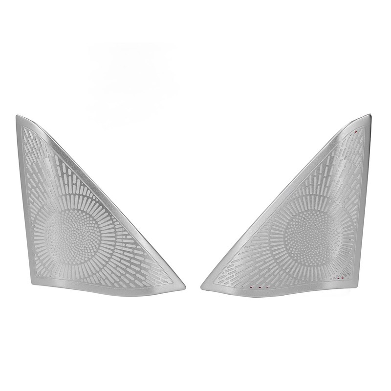 2 Pcs Car Door Speaker Cover Trim Stickers Aluminium Alloy
