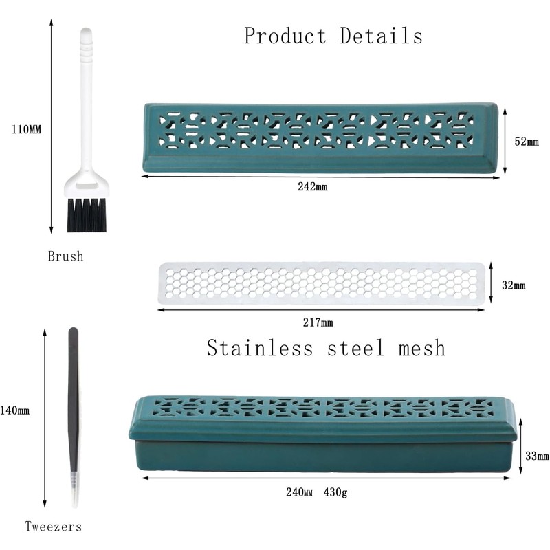 CEREMONY CEREMONY Incense Holder Horizontal Safety Incense Holder Ceramic Incense