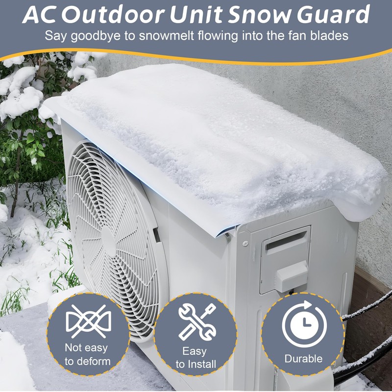 Flamorrow Air Conditioner Snow Guard for Outdoor Unit, 31.5" L