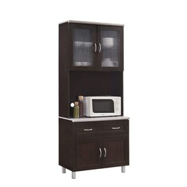 HODEDAH IMPORT Kitchen Cabinet, Chocolate