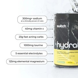 Switch Nutrition Hydrate+ 20 Serves Kiwi Watermelon