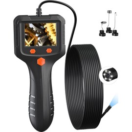 Daxiongmao Borescope，Endoscope Camera with Light, 1080P HD Borescope Tools with 8 Adjustable LED Lights, Endoscope with 11.5ft Semi-Rigid Snake Camera, Gadgets for Men