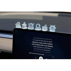 Chesomn 6 Pcs Mini Luminous Ghost Car Decor Set, Car Dash Decorations