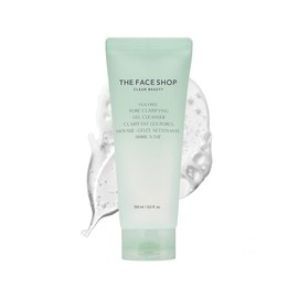 THE FACE SHOP Tea Tree Pore Clarifying Gel Cleanser | Gentle Facial Foam Cleanser for Acne-Prone Skin | Removes Excessive Sebum with Soothing Effect | 5.0 fl. Oz,K-Beauty