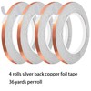 AONUOAO 3/16 Inch Silver Lined Copper Foil Tape for Stained