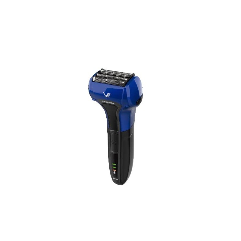 Izumi Seiko IZF-V551-A (Blue) Solid Series Reciprocating Shaver, 4 Blades