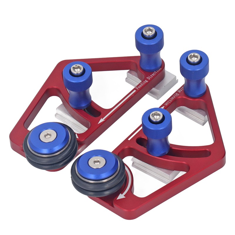 Woodworking Bearing Stock Feeder with Sliding Blocks Table Saw Feed