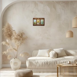 Sboobily Faith Hope Love Wall Decor Flowers Prints Framed 1 Corinthians 13 13 Bible Quotes Floral Wall Art Home Decor 12x18 inches