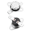 uxcell KSD301 Thermostat 150°C/302°F 10A Normally Open N.O Adjust Snap