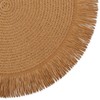 DII Woven Kitchen Collection Round Placemat Set, 15" Round, Natural