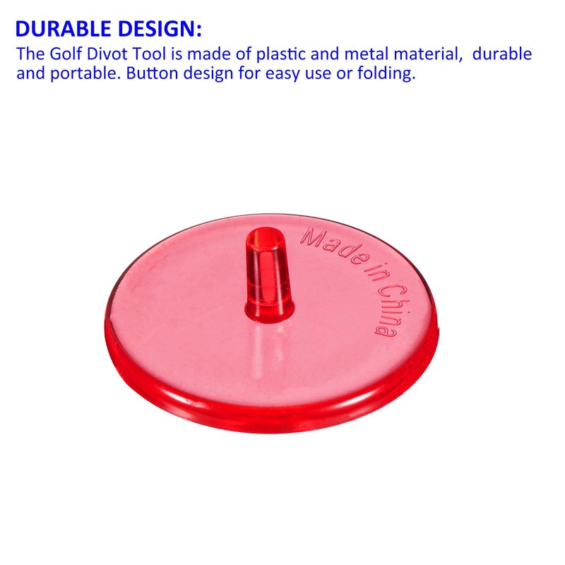 M METERXITY 100 Pack Golf Ball Marker - Plastic Transparent