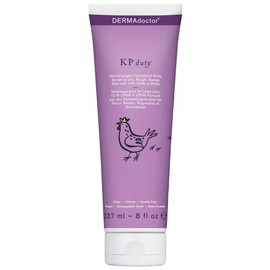 DERMAdoctor KP Duty Body Scrub Dermatologist Formulated Exfoliant for Keratosis Pilaris and Dry, Rough, Bumpy Skin with 10% AHAs + PHAs, 8 fl oz