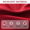 DONREN Red Bedroom Blackout Drapes Insulating Room Darkening Rod Pocket