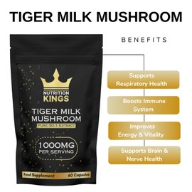 Respiratory Support Capsules – Lung & Immune Support Supplement – Vegan Herbal Blend with Functional Mushrooms – 60 Vegan Capsules – by Nutrition Kings