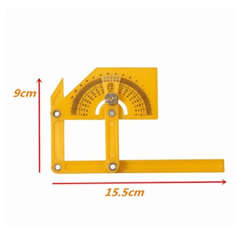 180 Degree Protractor Tool, Angle Finder Ruler, Arm Protractor Goniometer