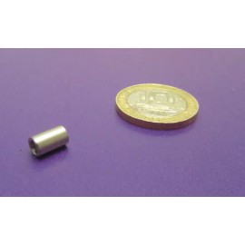 Basic Stainless Steel Spacer, No 4 Screw, .188" OD x .115" ID x .312" Length, 5 pcs