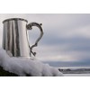Wentworth Pewter - Plain Fancy Handle 1 pint Pewter Tankard