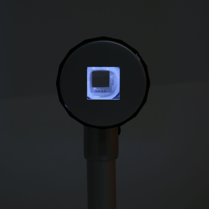 Handheld 10X Magnifier Loupe 3 LEDs Optical Glass with Measure