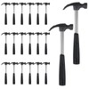20 Pcs Mini Claw Hammer Bulk 6.5 Inch Solid Tubular