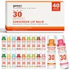 SPF 30 Sunscreen Lip Balm 40 Pack, Clear No White