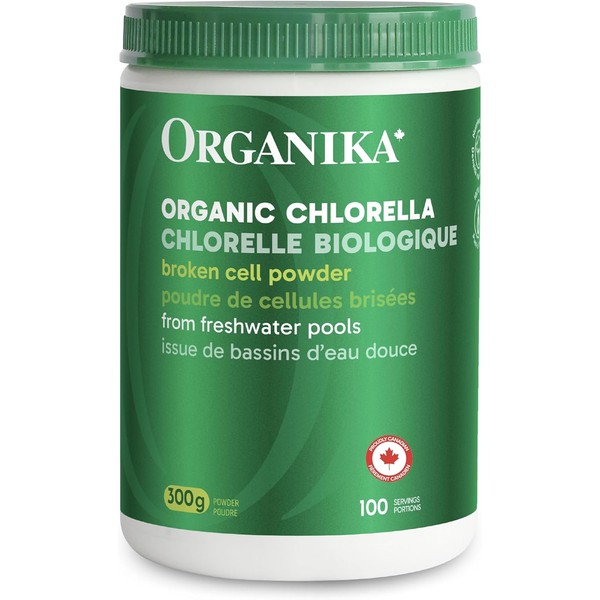 Organika Chlorella Certified Organic Powder- Broken Cell Wall for Enhanced