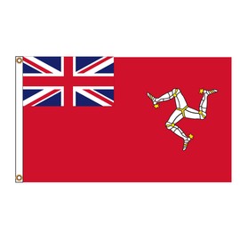PinkDisplay Isle of Man flags 3x5ft(90x150cm) eyelets and double stitches for outdoor advertising