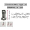 Neoperl Compression 3/8"" Supply Line Adapter Flow Controller PCA Low