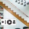 Handrail Holder Handrail Bracket Handrail Support Railing Brackets - Black