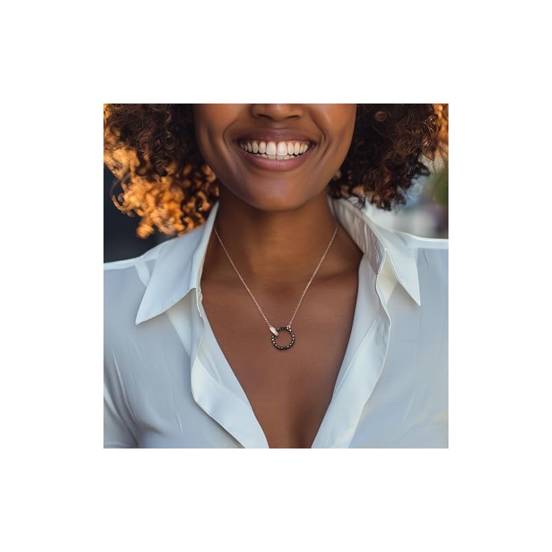 Ross-Simons 1.60 ct. t.w. Black Spinel and .10 ct. t.w.