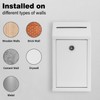 EIENHOSHI Metal Donation Box with Lock, Wall Mounted, Suggestion Box