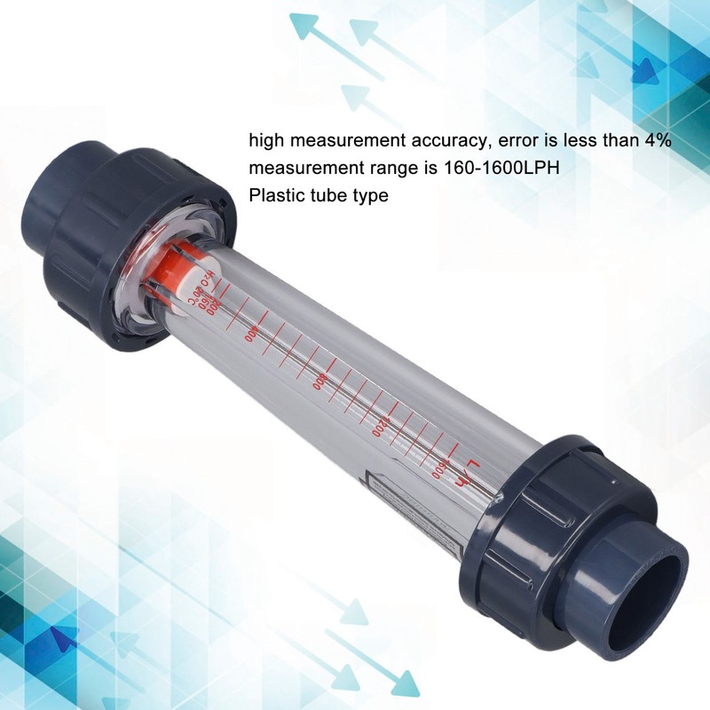 Plastic Tube Liquid Flowmeter High Accuracy Large Range Acid Alkali