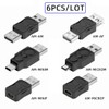 chenyang - Paquete de 6 adaptadores USB 2.0, USB 2.0