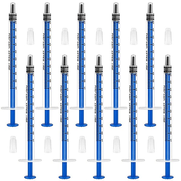 Pack of 10 1 ml syringes disposable oil dosing syringe