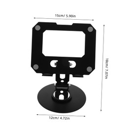 Operitacx Adjustable Metal Phone Holder Stand with Rotation for Tablets and Phones Foldable Design for Travel and Ergonomic Comfort for Desktop Use