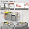 Edudif Bedside Caddy Bedside Organizer with Fixed Straps & Water