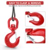 NORJIN 3T Swivel Lifting Hook, Grade 80 Crane Swivel Hook